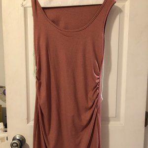 Pinkblush Fitted Ribbed Maternity Dress-Mini